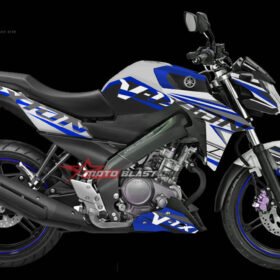 Decal Stiker YAMAHA New Vixion WHITE RACING BLUE II